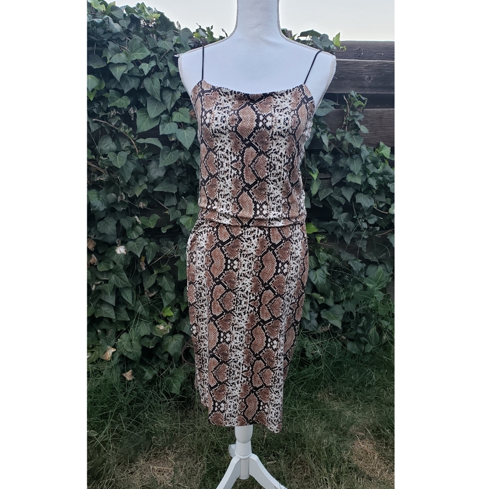 snake print set outfit